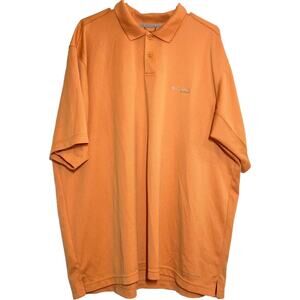 Columbia Omni-Shade Polo Trout Fish Shirt Short Sleeve Collared Orange 2XL